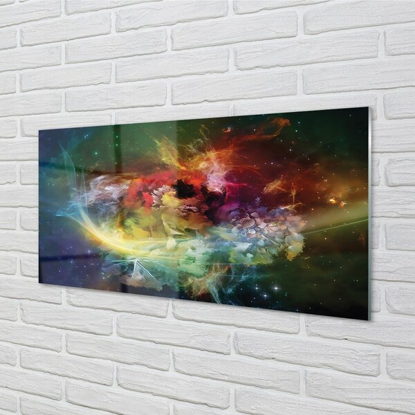 Sklenený obraz abstraktné fraktály 100x50 cm 2 Prívesky