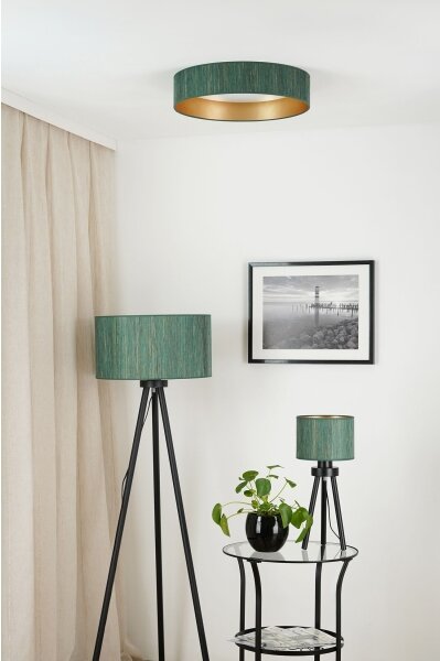 Brilagi - LED Stropné svietidlo BOSTON ROLLER LED/24W/230V pr. 45 cm zelená/zlatá