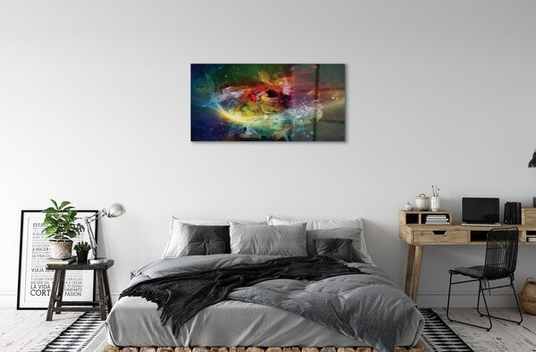 Sklenený obraz abstraktné fraktály 100x50 cm 2 Prívesky