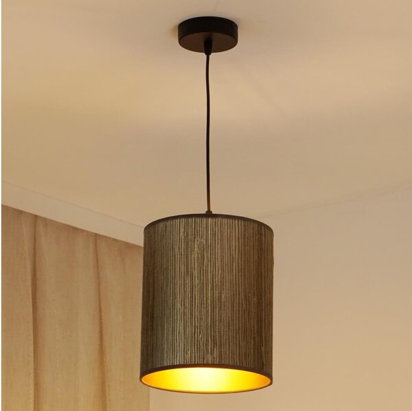 Brilagi - Luster na lanku BOSTON ROLLER 1xE27/15W/230V pr. 21 cm hnedá/zlatá