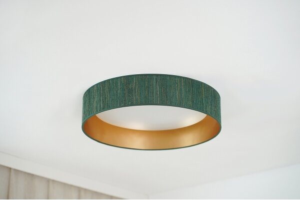 Brilagi - LED Stropné svietidlo BOSTON ROLLER LED/24W/230V pr. 45 cm zelená/zlatá
