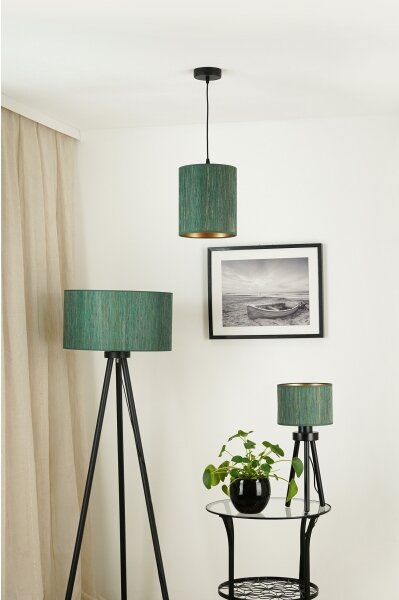 Brilagi - Luster na lanku BOSTON ROLLER 1xE27/15W/230V pr. 21 cm zelená/zlatá