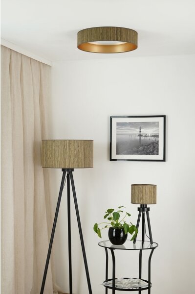Brilagi - LED Stropné svietidlo BOSTON ROLLER LED/24W/230V pr. 45 cm hnedá/zlatá