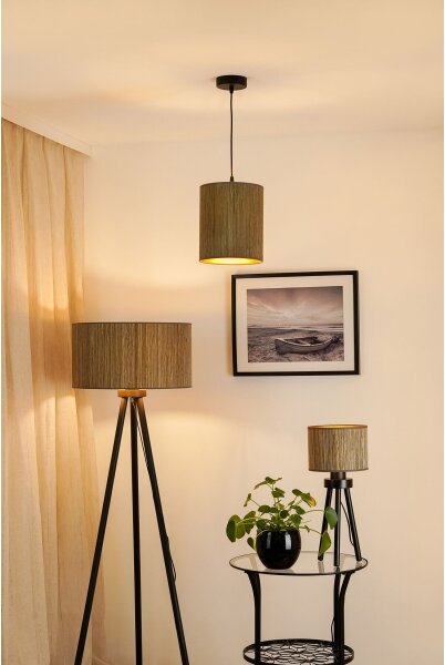 Brilagi - Luster na lanku BOSTON ROLLER 1xE27/15W/230V pr. 21 cm hnedá/zlatá