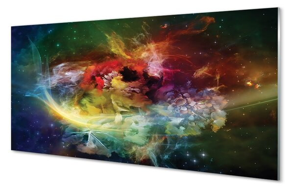 Sklenený obraz abstraktné fraktály 100x50 cm 2 Prívesky