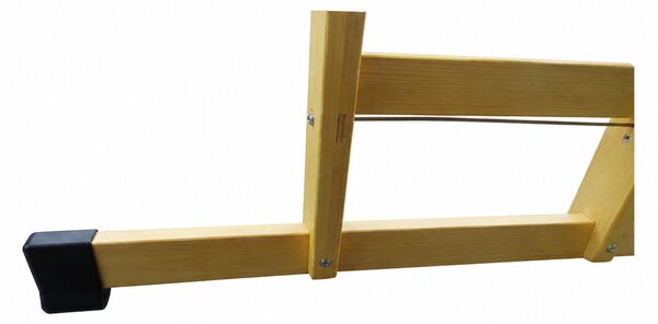 Drevený jednostranný oporný rebrík Sadař, 4 m