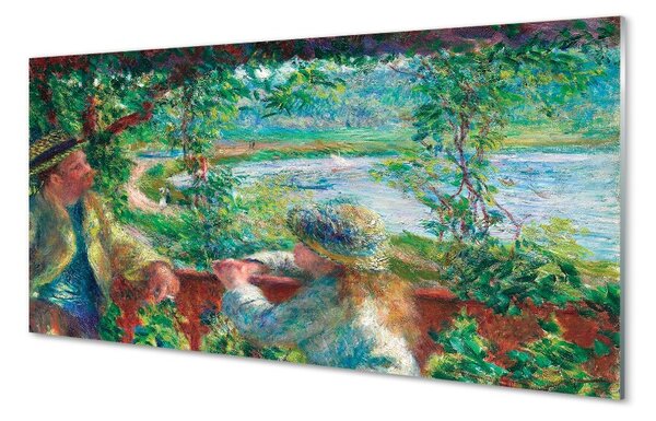 Obraz na skle Art stretnutie pri jazere 100x50 cm 2 Prívesky