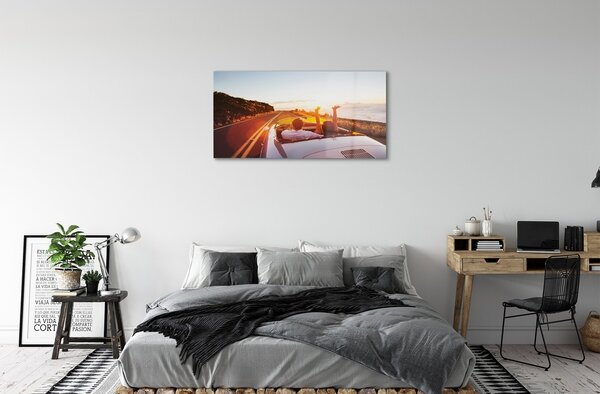 Obraz na skle Spôsob, akým ľudia samo nebo 100x50 cm 2 Prívesky