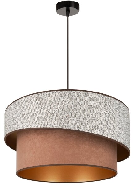 Brilagi - Luster na lanku VEGAS SHINE 1xE27/15W/230V pr. 50 cm šedá/hnedá