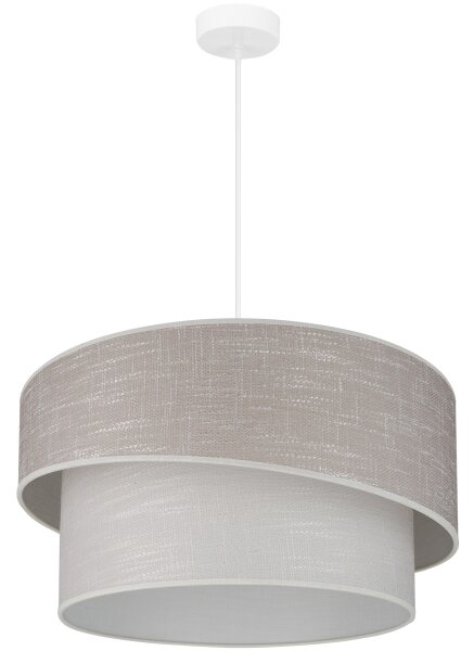 Brilagi - Luster na lanku DOVER SHINE 1xE27/15W/230V pr. 50 cm šedá/krémová