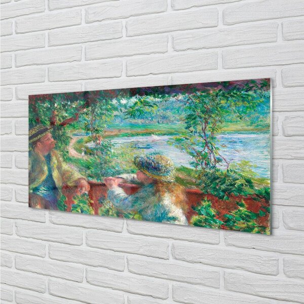 Obraz na skle Art stretnutie pri jazere 100x50 cm 2 Prívesky