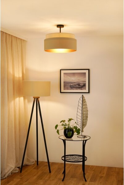 Brilagi - Prisadený luster OREGON VEGE 1xE27/15W/230V pr. 45 cm béžová