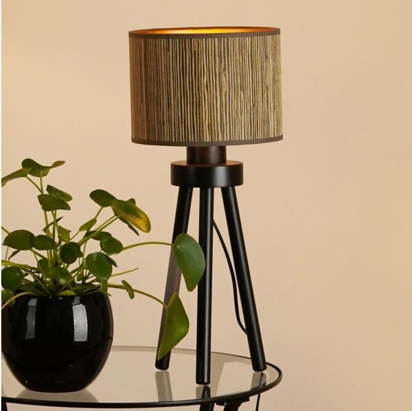 Brilagi - Stolná lampa BOSTON ROLLER 1xE27/15W/230V hnedá/zlatá