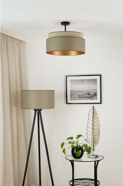 Brilagi - Prisadený luster OREGON VEGE 1xE27/15W/230V pr. 45 cm šedá