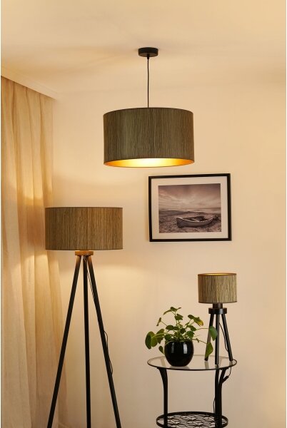 Brilagi - Luster na lanku BOSTON ROLLER 1xE27/15W/230V pr. 45 cm hnedá/zlatá