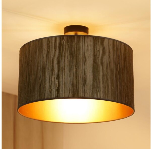 Brilagi - Prisadený luster BOSTON ROLLER 1xE27/15W/230V pr. 45 cm hnedá/zlatá