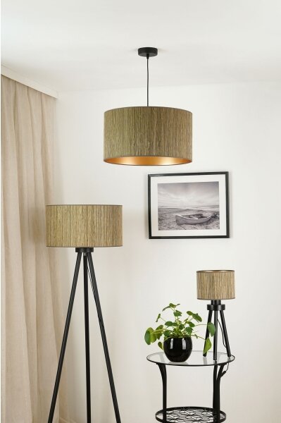 Brilagi - Luster na lanku BOSTON ROLLER 1xE27/15W/230V pr. 45 cm hnedá/zlatá