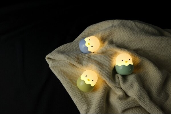MegaLight - LED RGB Stmievateľná nabíjacia detská dotyková lampa EGGY EGG LED/5V