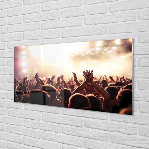 Obraz na skle ľudia, koncert 100x50 cm 2 Prívesky