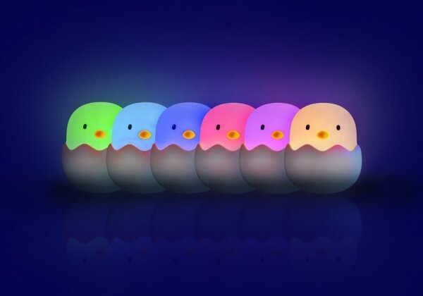 MegaLight - LED RGB Stmievateľná nabíjacia detská dotyková lampa EGGY EGG LED/5V