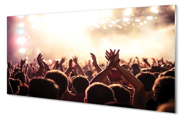 Obraz na skle ľudia, koncert 100x50 cm 2 Prívesky