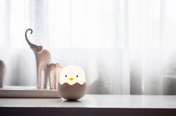 MegaLight - LED RGB Stmievateľná nabíjacia detská dotyková lampa EGGY EGG LED/5V