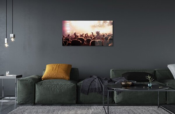 Obraz na skle ľudia, koncert 100x50 cm 2 Prívesky