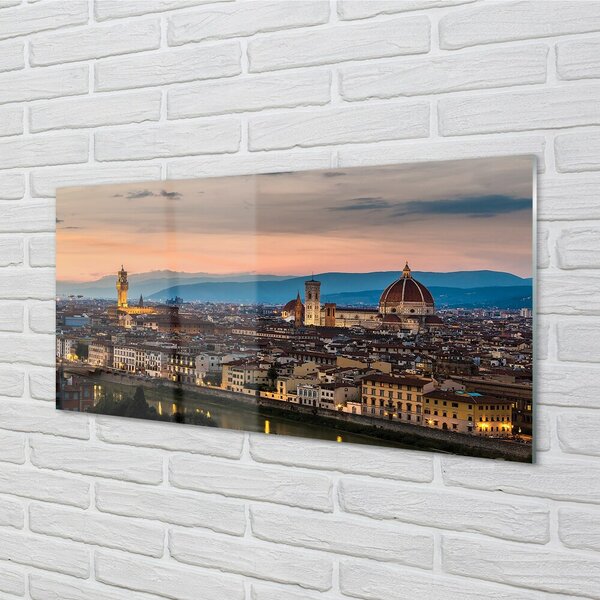 Sklenený obraz Italy Panorama katedrála hory 100x50 cm 2 Prívesky