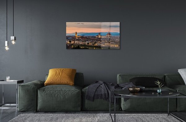 Sklenený obraz Italy Panorama katedrála hory 100x50 cm 2 Prívesky