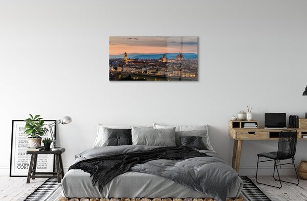 Sklenený obraz Italy Panorama katedrála hory 100x50 cm 2 Prívesky
