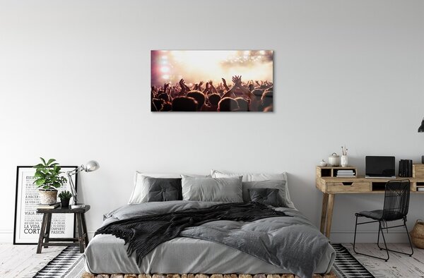 Obraz na skle ľudia, koncert 100x50 cm 2 Prívesky