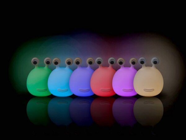 MegaLight - LED RGB Stmievateľná nabíjacia detská dotyková lampa MOMO MOON LED/5V
