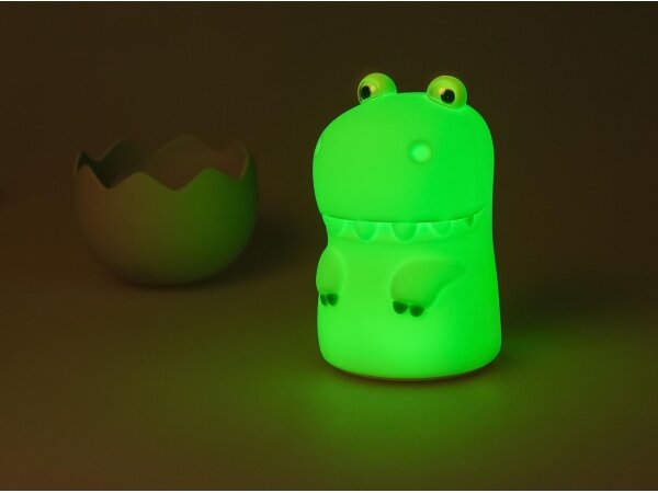 MegaLight - LED RGB Stmievateľná nabíjacia detská dotyková lampa DIGGY DINO LED/5V