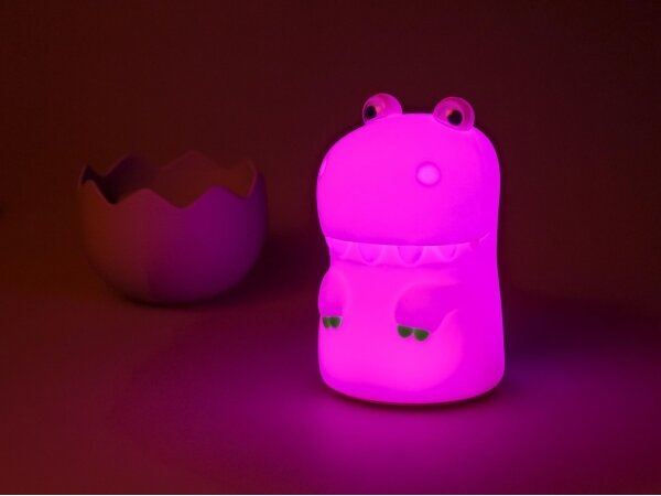 MegaLight - LED RGB Stmievateľná nabíjacia detská dotyková lampa DIGGY DINO LED/5V