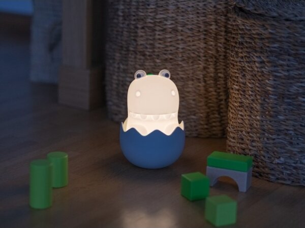 MegaLight - LED RGB Stmievateľná nabíjacia detská dotyková lampa DIGGY DINO LED/5V