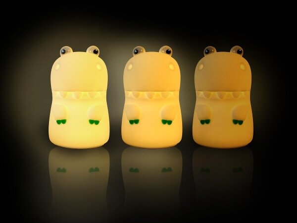 MegaLight - LED RGB Stmievateľná nabíjacia detská dotyková lampa DIGGY DINO LED/5V