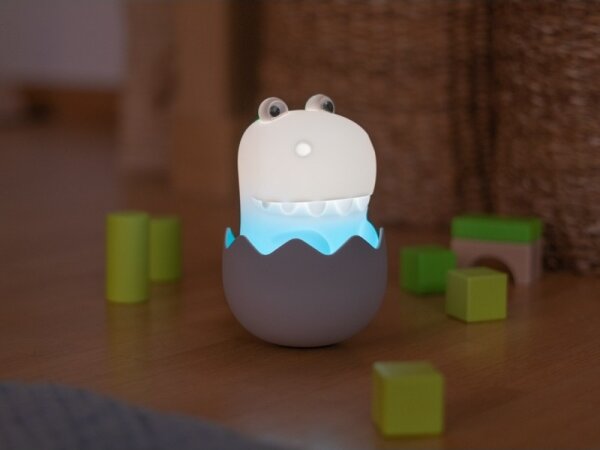 MegaLight - LED RGB Stmievateľná nabíjacia detská dotyková lampa DIGGY DINO LED/5V