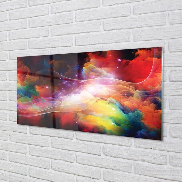 Sklenený obraz Fraktály abstraktné vlna 100x50 cm 2 Prívesky