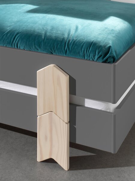 STOHOVATEĽNÁ POSTEĽ, 90/200 cm sivá MID.YOU - Detské izby, Online Only