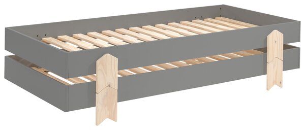 STOHOVATEĽNÁ POSTEĽ, 90/200 cm sivá MID.YOU - Detské izby, Online Only