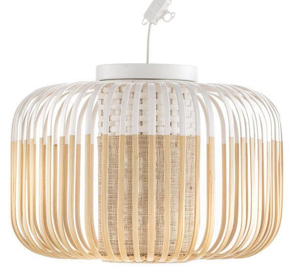 Stropné Lampa Forestier, Bamboo Light S, stmievateľné, Biela, Obývacia izba, Bambus, Dizajnový