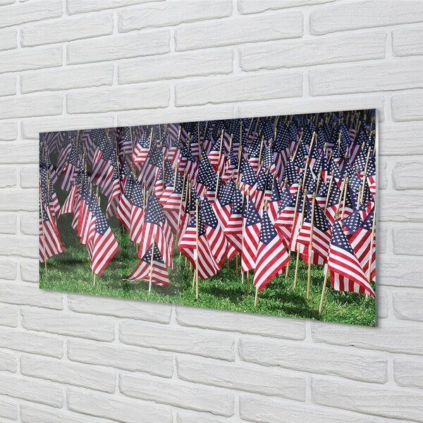 Sklenený obraz usa vlajky 100x50 cm 4 Prívesky