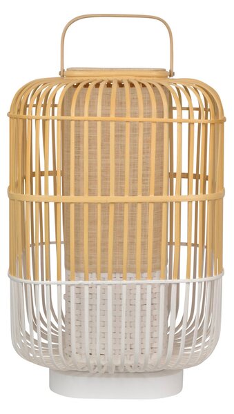 Stolové Lampa Forestier, Bamboo, Biela, Obývacia izba, Bambus, Dizajnový