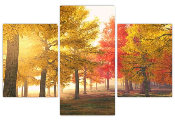 Obraz jesenných stromov (90x60 cm)