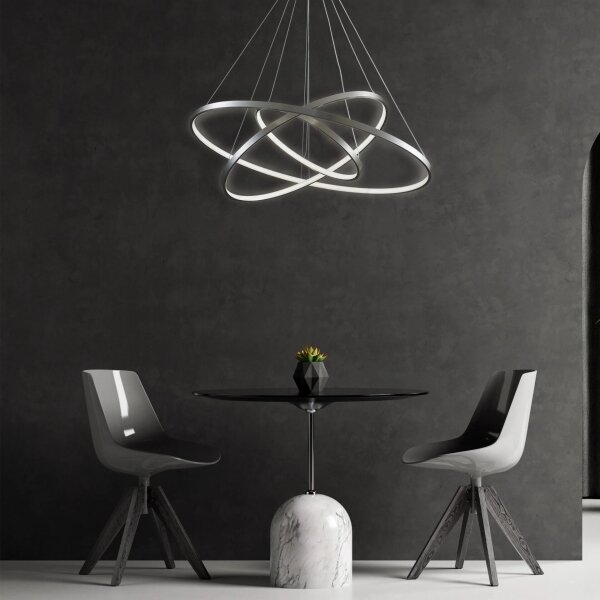 LED Luster na lanku LEA LED/60W/230V 4000K pr. 80 cm chróm