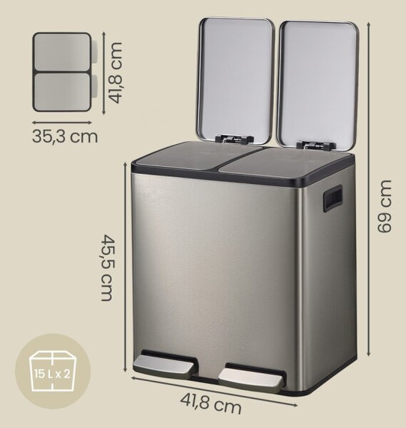 Odpadkový kôš na triedený odpad LTB130EZ01