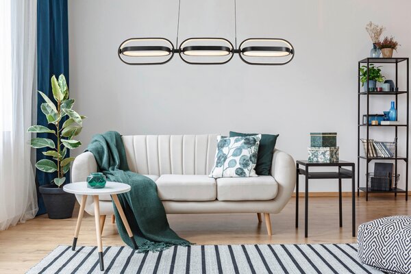 ZÁVESNÉ LED SVIETIDLO, 123/21/250 cm Novel - Interiérové svietidlá