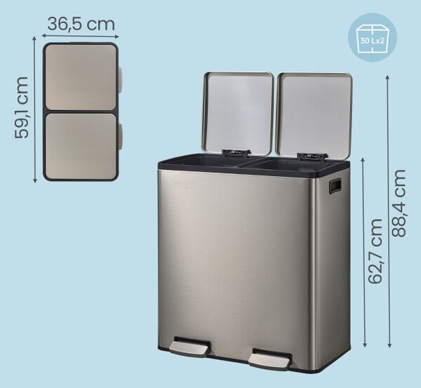 Odpadkový kôš na triedený odpad LTB160EZ01