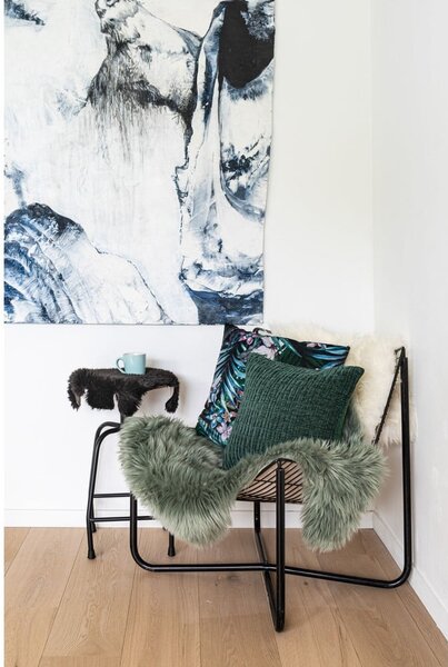 Zelená umelá kožušina Tiseco Home Studio Sheepskin, 60 x 90 cm