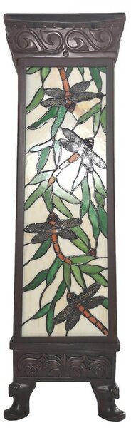 Svetelný stĺp Tiffany Dragonfly - 26 * 26 * 71 cm E27 / max 1 * 100W - Clayre & Eef